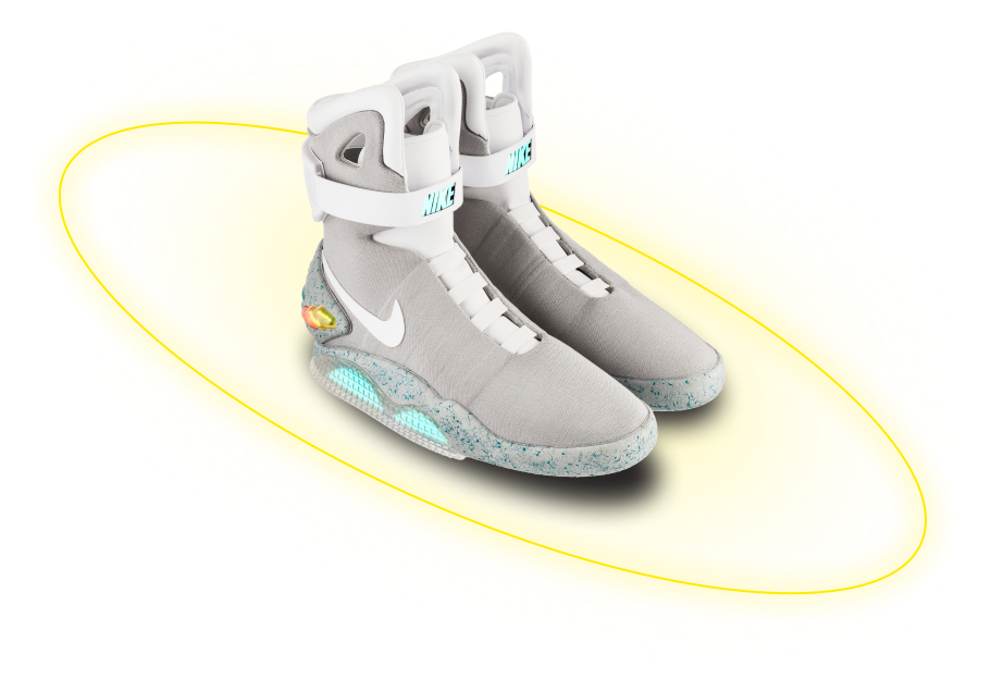 Кроссовки Nike Air Mag с желтым кольцом во круг